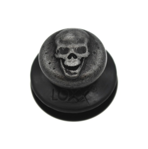 Buton superior Gunmetal- Evil Skull pentru sisteme de fixare LOXX