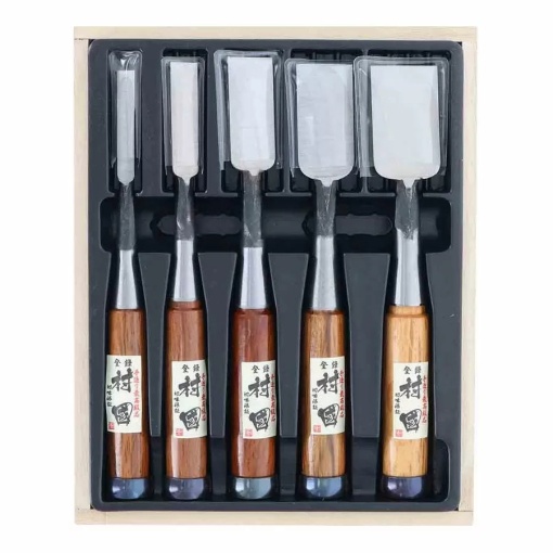 Set 5 dalti japoneze premium Murakuni pentru tamplarie, Takagi