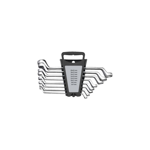 Set chei inelare cu cot duble 6-22 mm, 8 piese, crom-vanadiu