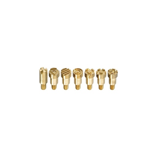 Set varfuri tip stampila pentru aparatul de pirogravura CFH, 7 piese