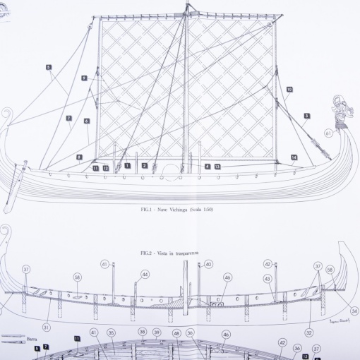 1006/01 Planuri constructie navomodel Amati Drakkar Viking