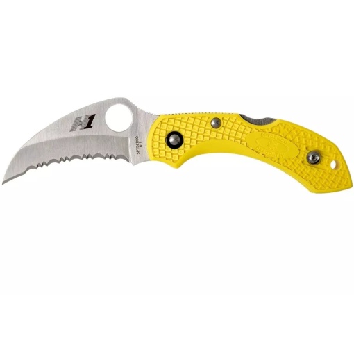 Briceag Dragonfly™ 2 Salt™ FRN Yellow Hawkbill, Spyderco