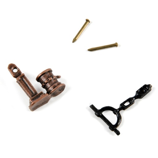 Set 2 pompe simple din metal pentru navomodele, 11mm, Amati