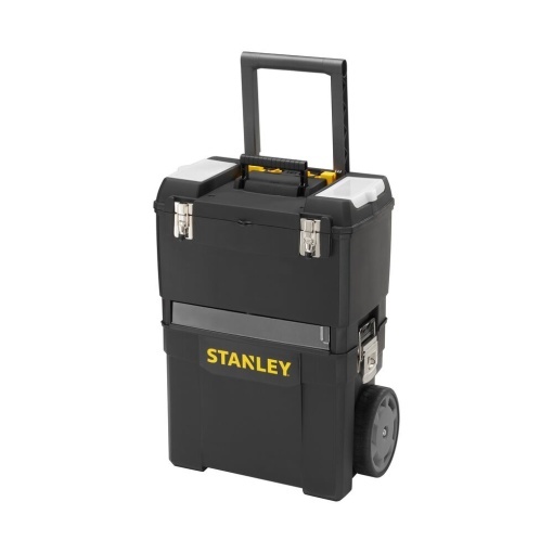 Stanley 1-93-968, Sistem modular pentru scule 2 in 1 Mobile Work, rulabil, maner rabatabil