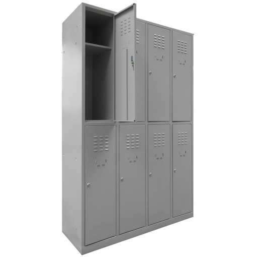 Vestiar metalic cusetat 4x2 cusete "MAXI", 1175x450x1800 mm