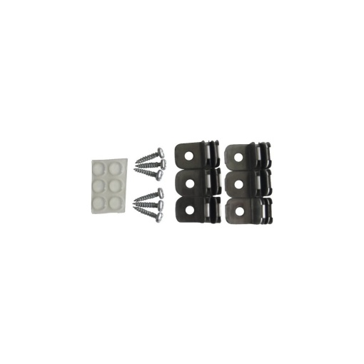 Set accesorii Dolle Monofix de fixat polite de sticla/lemn, prindere pe suporti