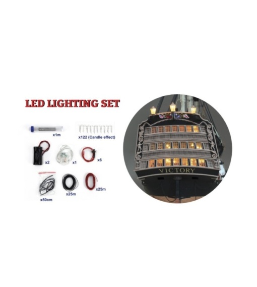 Set de lumini LED pentru modelul de navă HMS Victory Anatomy - Artesania Latina