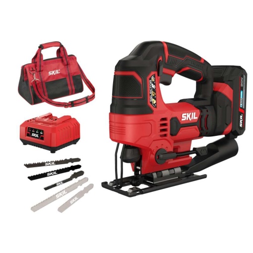 SKIL 3420 DC, Fierastrau pendular cu acumulator SW1E3420DC, 0-2800 cpm, + 1xAcuu, incarcator, geanta si accesorii
