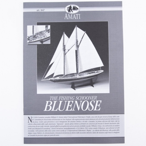Planuri constructie navomodel Amati, Bluenose, o goeleta de pescuit