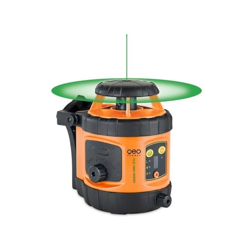 Nivela laser VERDE rotativ cu autonivelare pe orizontala si reglare manuala pe verticala, cu receptor FR 45