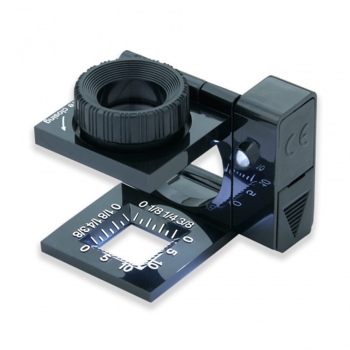 Lupa de focalizare LinenTest, putere 11.5x cu LED - Carson