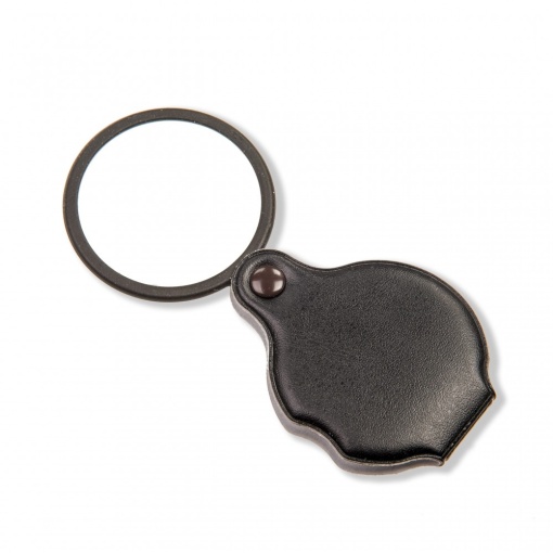 Lupa de sticla Slide-Open, putere 4x, glisanta cu husa, Carson