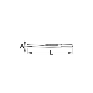 1342 Penseta varf plat pentru modelism/hobby - Img 2