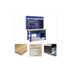1500-5 Banc de lucru 1500mm cu blat din lemn de fag multistrat - Img 1