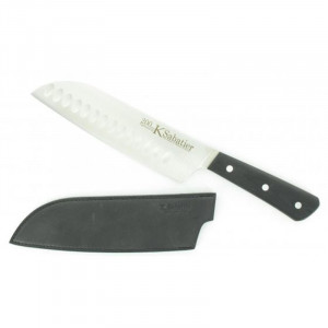 200-SANT-G10 Cutit de gatit oriental, lungime 18cm, cu buzunare de aer, 200 - G10, Sabatier - Img 2