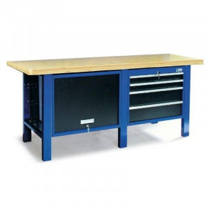 2000-14 Banc de lucru 2000 mm cu blat din lemn de fag multistrat - Img 2