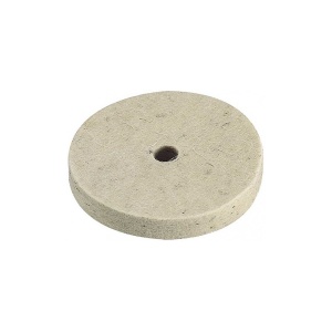 2130000 Disc lustruire/ceruire din pasla, diam 75mm, ax, diam 10mm, Wolfcraft