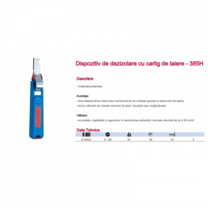 385H Dispozitiv de dezizolare cu carlig de taiere, Unior - Img 3