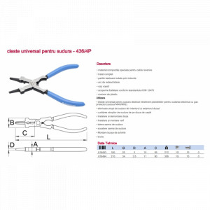 436/4P Cleste universal pentru sudura, Unior - Img 12