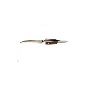 7371/17 Penseta lunga varf ascutit indoit cu prindere, Amati - Img 1