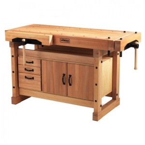 Banc de lucru pentru tamplarie PROFI Elite 1500 + dulap SM03, Sjobergs - Img 8