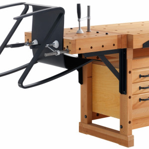 Banc de lucru pentru tamplarie PROFI Elite 1500 + platforma fixare + dulap SM07 SJOBERGS - Img 5