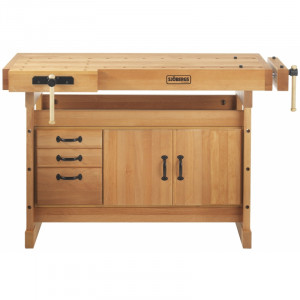 Banc de lucru pentru tamplarie PROFI SCANDI PLUS 1425 + dulap SM03 SJOBERGS - Img 1