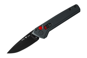 Briceag automat de vanatoare Buck Deploy Auto Burnt 0838GYS1-B, otel S35VN, maner aluminiu, Button Lock