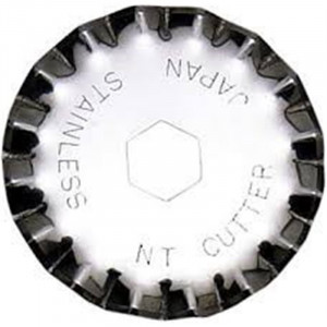 BW-28P Set 2 lame 28 mm cu taiere ondulata pentru cutter circular, NT Cutter - Img 2