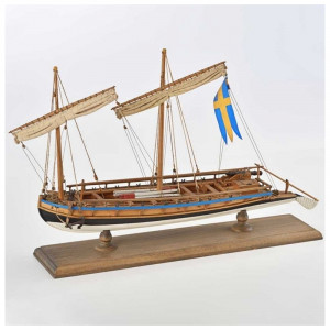 Canoniera suedeza 1775, Navomodel Amati, Lungime 34.5 cm - Img 9