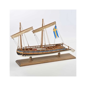 Canoniera suedeza 1775, Navomodel Amati, Lungime 34.5 cm - Img 16