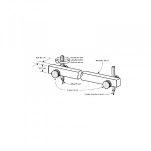 Capete compas pentru tamplarie, Veritas Tools. - Img 4