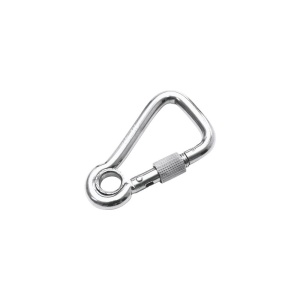 Carabiniera asimetrica cu piulita de siguranta Nautic Pro 100mm, inox A4 - Img 1