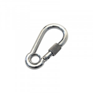 Carabiniera cu piulita de siguranta Nautic Pro 100mm, inox A4 - Img 2