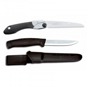 CBS131.1 Set Cuţit Mora Companion, Negru Si Fierastrau pliabil bushcraft/camping Silky Pocketboy 170mm cu 10dinti/30mm - Img 2