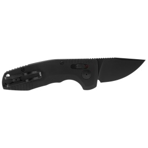Cutit automat SOG TAC AU Compact CA 15-38-11-57, lama Drop Point Cryo D2, AU-XR Lock, maner din aluminiu, California Legal Automatic Knife