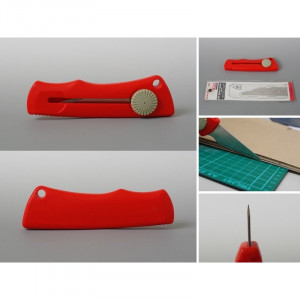 Cutit/cutter mediu utilitar cu lama de inox NT Cutter. - Img 7