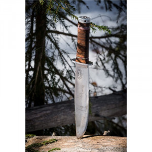 Cutit Fallkniven NL1L Frej Lam. VG10 Satin Finish Lama 250 mm Otel Laminat VG10 Maner Piele - Img 7