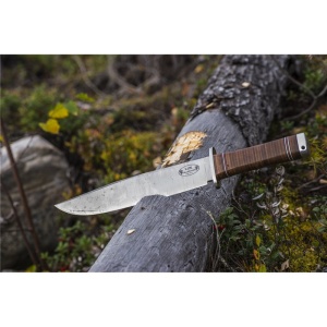 Cutit Fallkniven NL1L Frej Lam. VG10 Satin Finish Lama 250 mm Otel Laminat VG10 Maner Piele - Img 22
