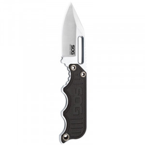 Cutit neck knife SOG Instinct Mini G10 Satin, otel 5Cr15MoV, lama Drop Point 48 mm - Img 9