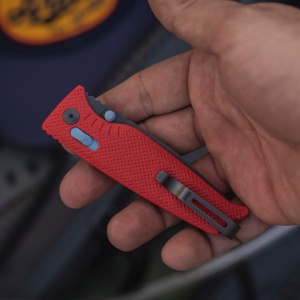 Cutit pliabil SOG Altair XR Canyon Red 12-79-02-57, lama Drop Point CRYO 154CM Satin, XR Lock, Thumb Stud, maner GRN Canyon Red, EDC Ultralight - Img 11