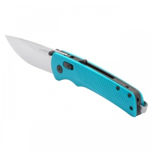 Cutit pliabil SOG Flash AT Petrol Green 11-18-13-41, lama Drop Point CRYO D2 Satin, deschidere asistata S.A.T., AT-XR Lock, maner GRN Petrol Green, EDC Premium - Img 2