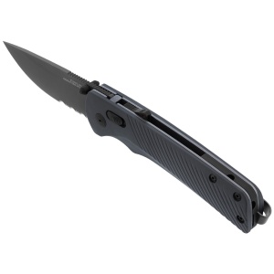 Cutit pliabil SOG Flash AT Urban Grey 11-18-05-41, lama Drop Point CRYO D2 Black TiNi, deschidere asistata S.A.T., AT-XR Lock, maner GRN Urban Grey - Img 12