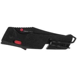 Cutit pliabil SOG Trident AT Black 11-12-01-41, lama Clip Point CRYO D2 Black TiNi, deschidere asistata S.A.T., AT-XR Lock, taietor de centura, spargator geam, maner GRN Black - Img 6