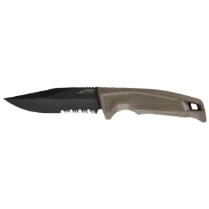 Cutit tactic SOG Recondo FX FDE Serrated, otel CRYO 440C, lama partial zimtata 117 mm - Img 6
