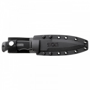 Cutit tactic SOG SEAL Pup Black, otel AUS-8, lama partial zimtata 120 mm - Img 6