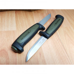 Cutit utilitar Morakniv Basic 546 (C) Military Green, lama 91 mm, otel inoxidabil - Img 6