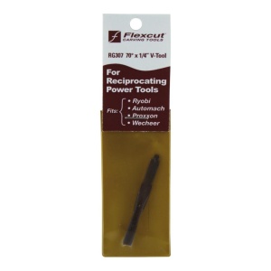 Dalta Power Gouge cu varf in V de 70° pentru sculptura/cioplire lemn, fara maner, Flexcut - Img 4