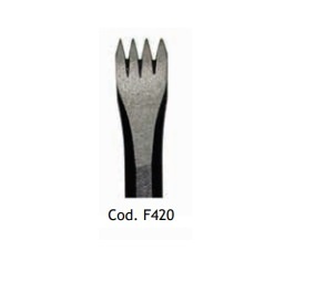 Dalta sculptura piatra pentru ciocan pneumatic 4 dinti , 12.5 mm, Milani Utensili