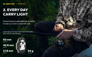 F07001GUV Lanterna breloc Crystal Gri WUV, Armytek - Img 16